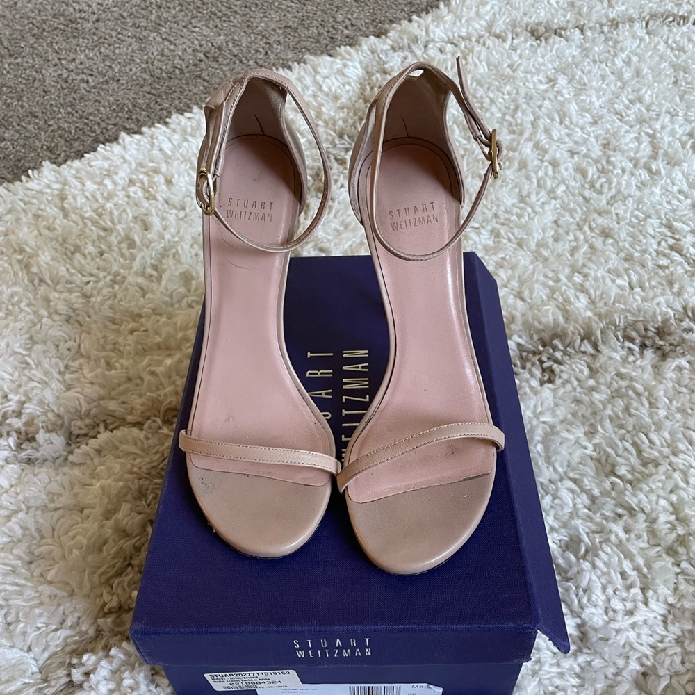 Stuart Weitzman Nudist strap heels